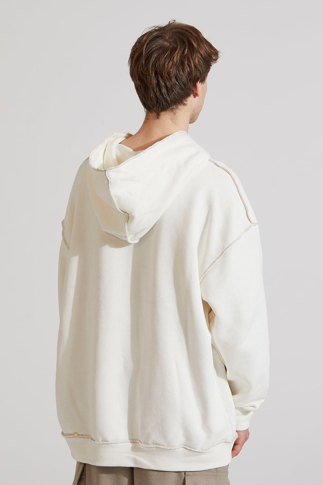 The Silted Company | Rainbow Hoodie Off White